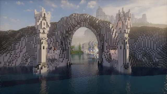 The arch from the open water
